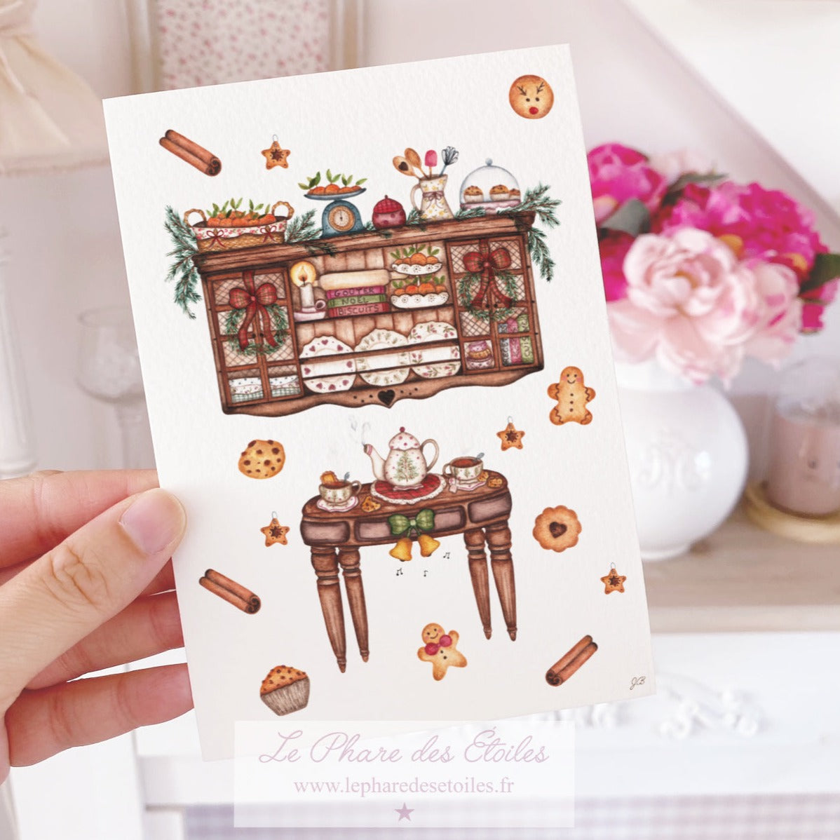 Goûter de Noël | Carte Illustrée