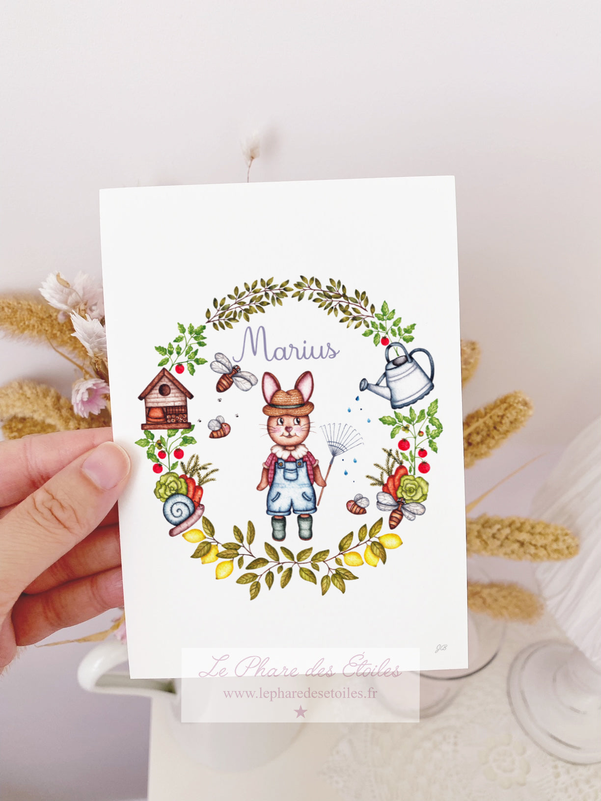 Mon Petit Jardinier | Carte Illustrée "Marius" -30 %
