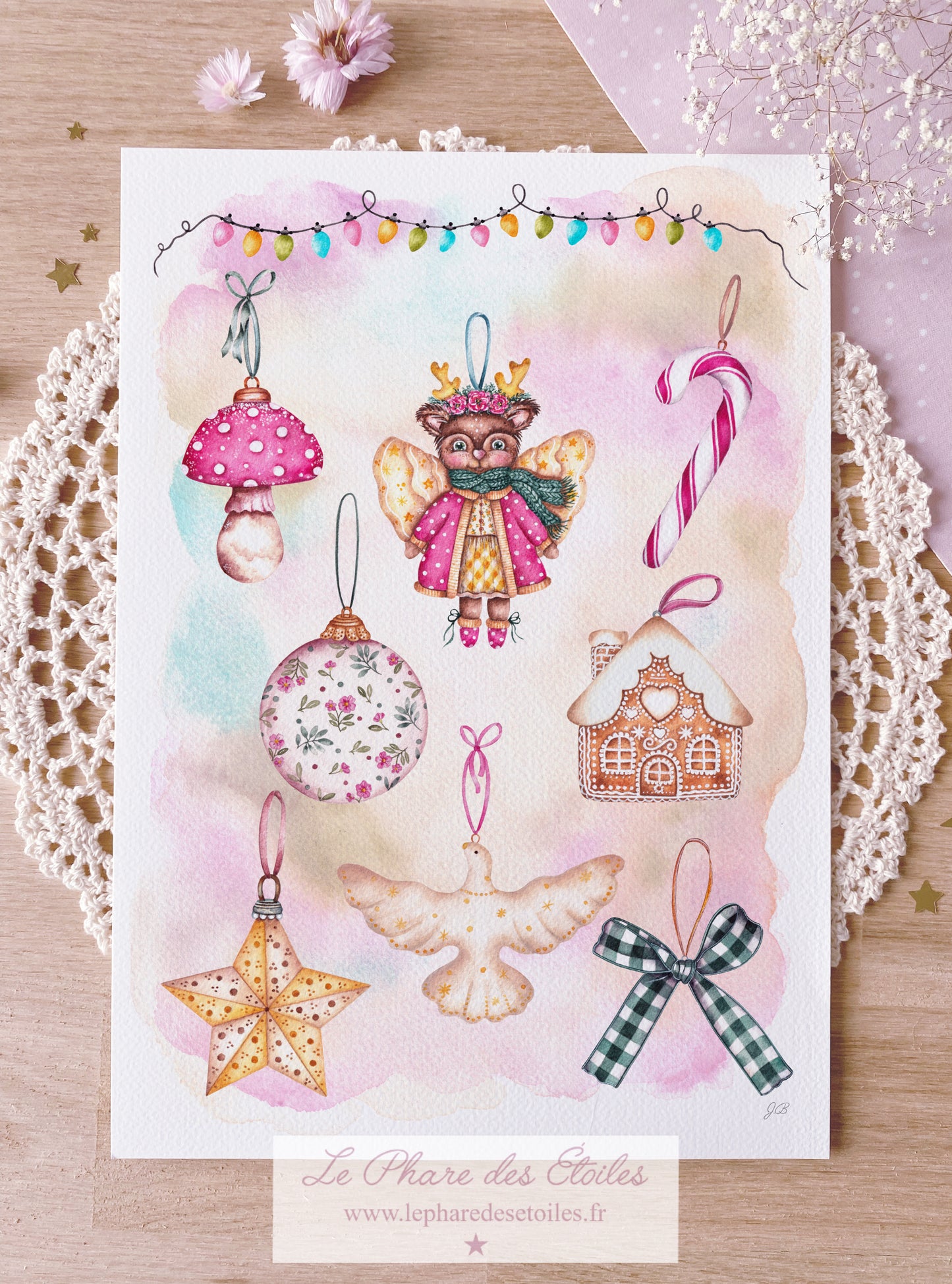 Noël Enchanté | Carte Illustrée + Enveloppe (sans inscription) -30 %