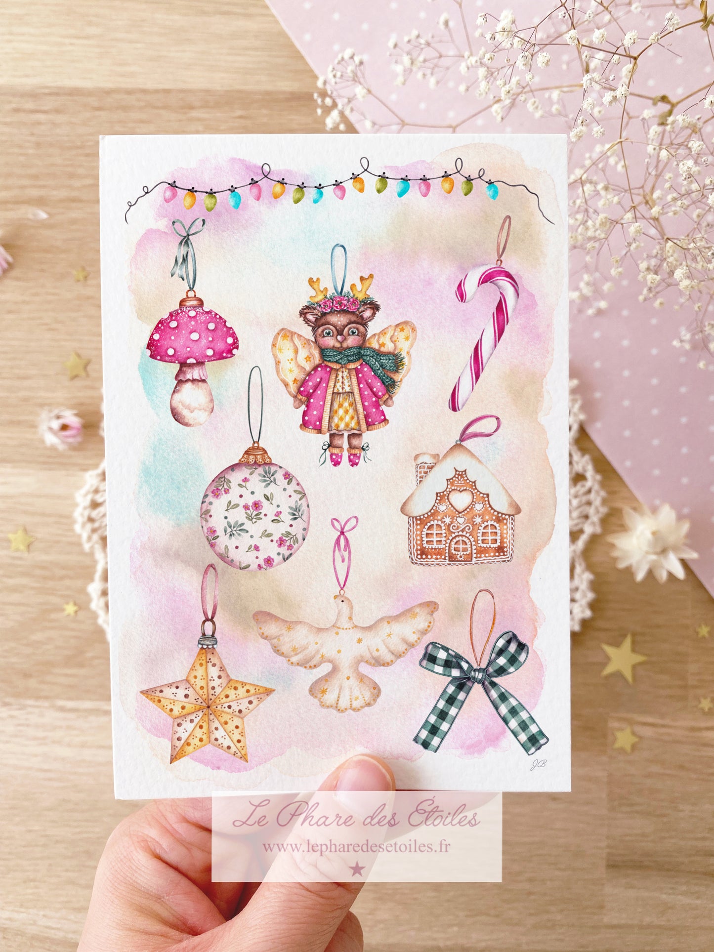 Noël Enchanté | Carte Illustrée + Enveloppe (sans inscription) -30 %