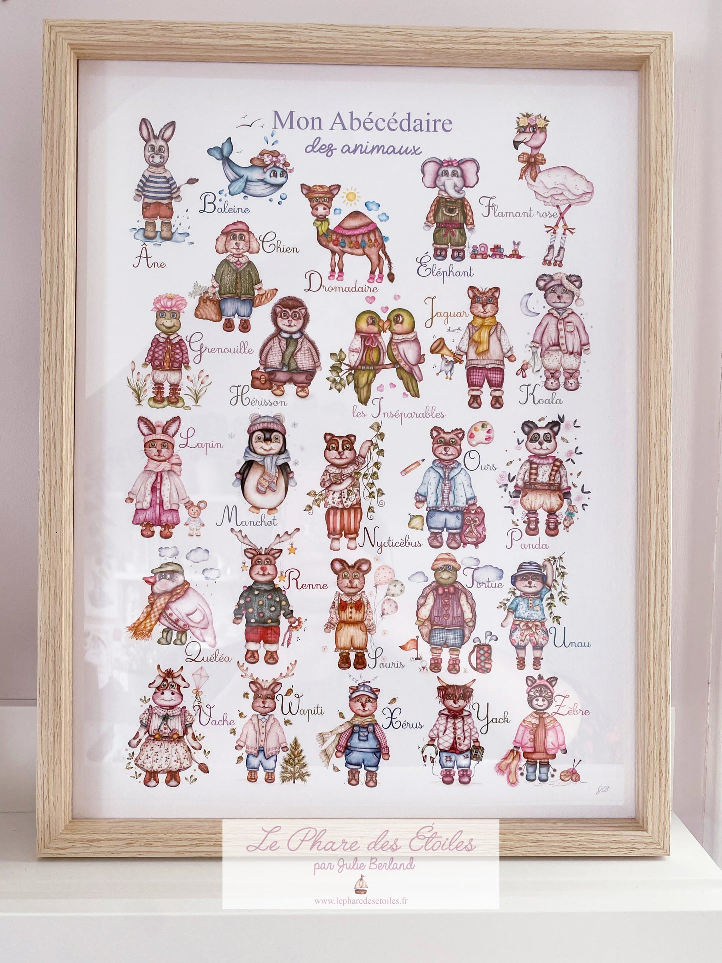 Mon Abécédaire des Animaux | Cadre + Affiche -20%