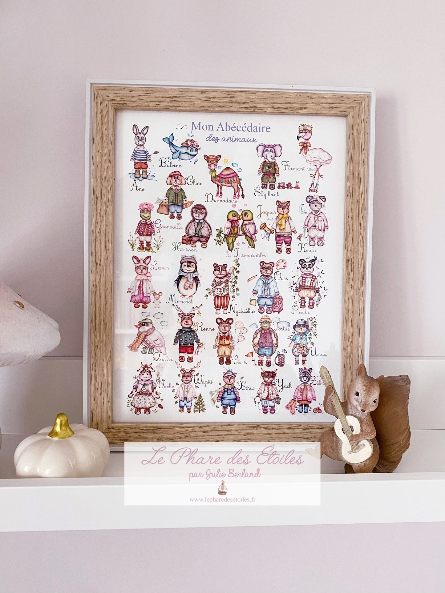 Mon Abécédaire des Animaux | Cadre + Affiche -20%