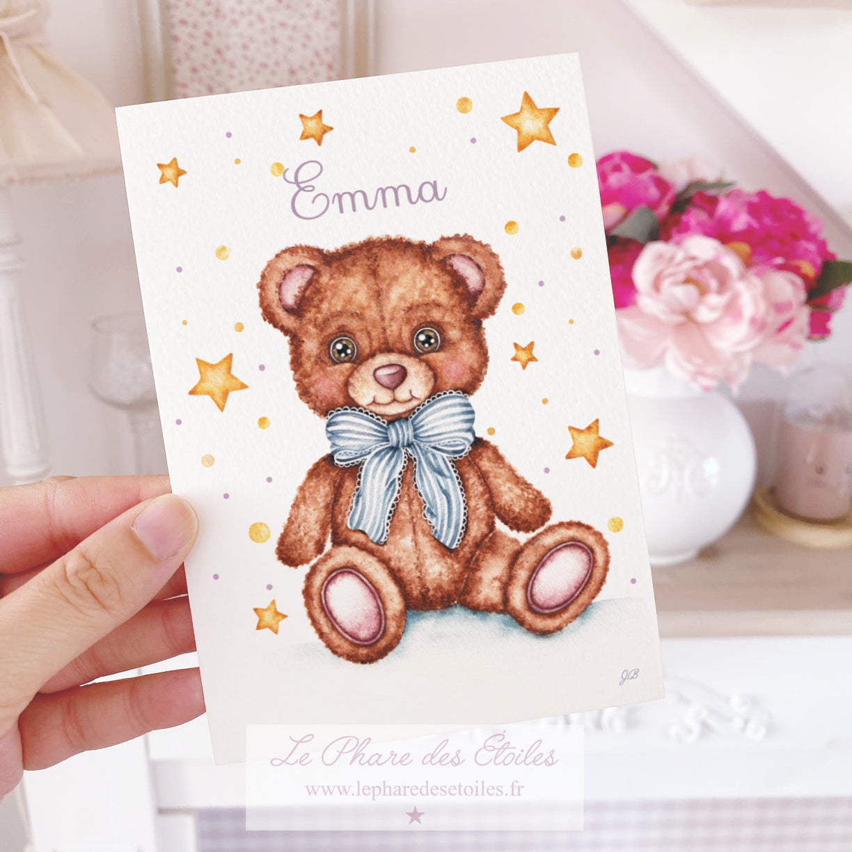 Mon Doucou Ourson | Carte Illustrée "EMMA" -30 %