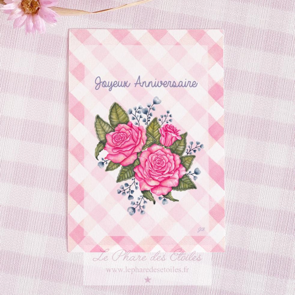 Romantique | Carte Joyeux Anniversaire -25%