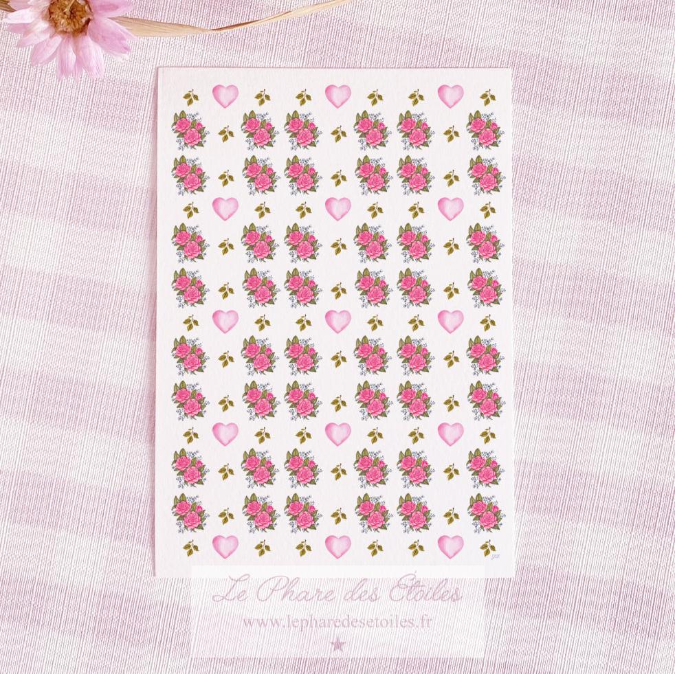 Motif Romantique | Carte Illustrée -20%