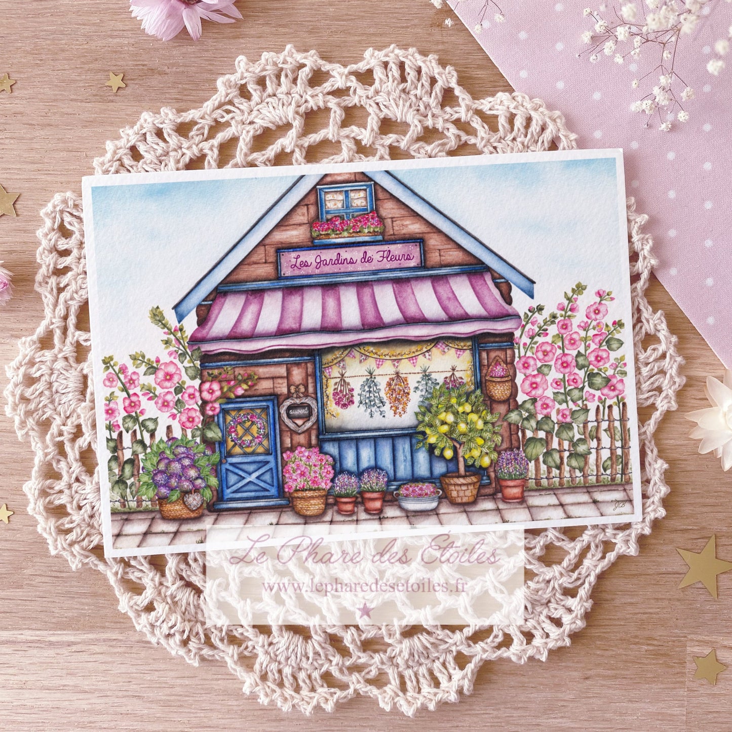 Les Jardins de Fleurs | Carte Illustrée -20%