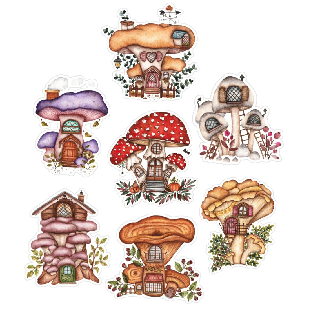 Lot de 7 Stickers Champignons -60%
