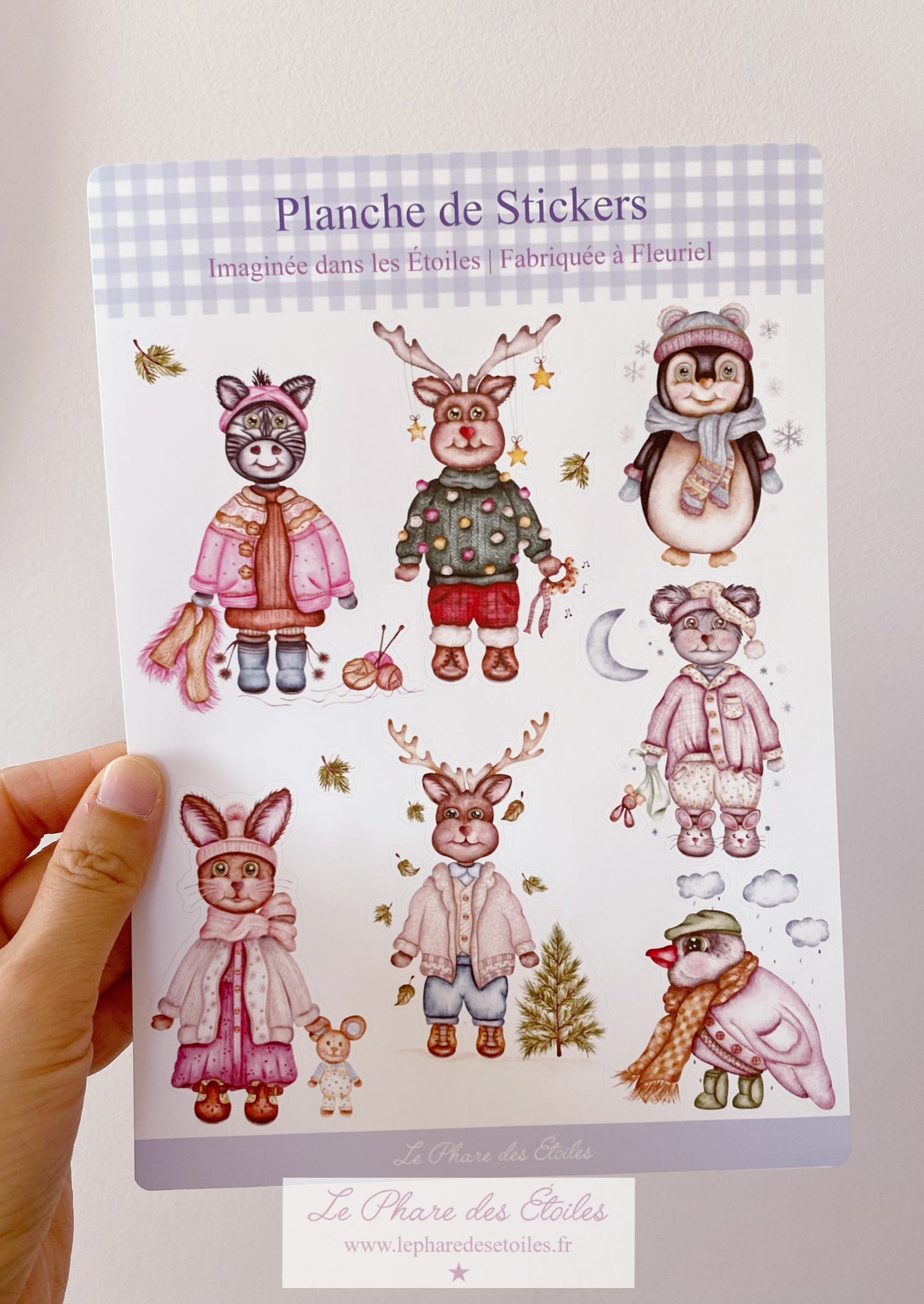 Un Jour d'Hiver | Planche de 10 Stickers