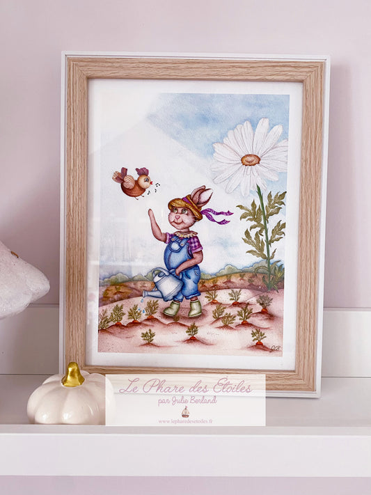 Au Jardin | Cadre + Affiche -60%