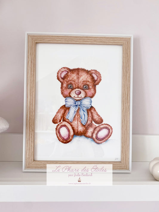 Mon Doudou Ourson | Cadre + Affiche -50%
