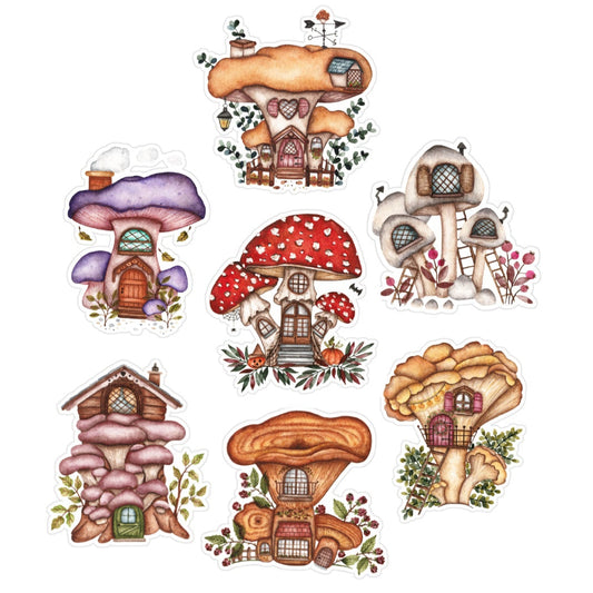 Lot de 7 Stickers Champignons -60%