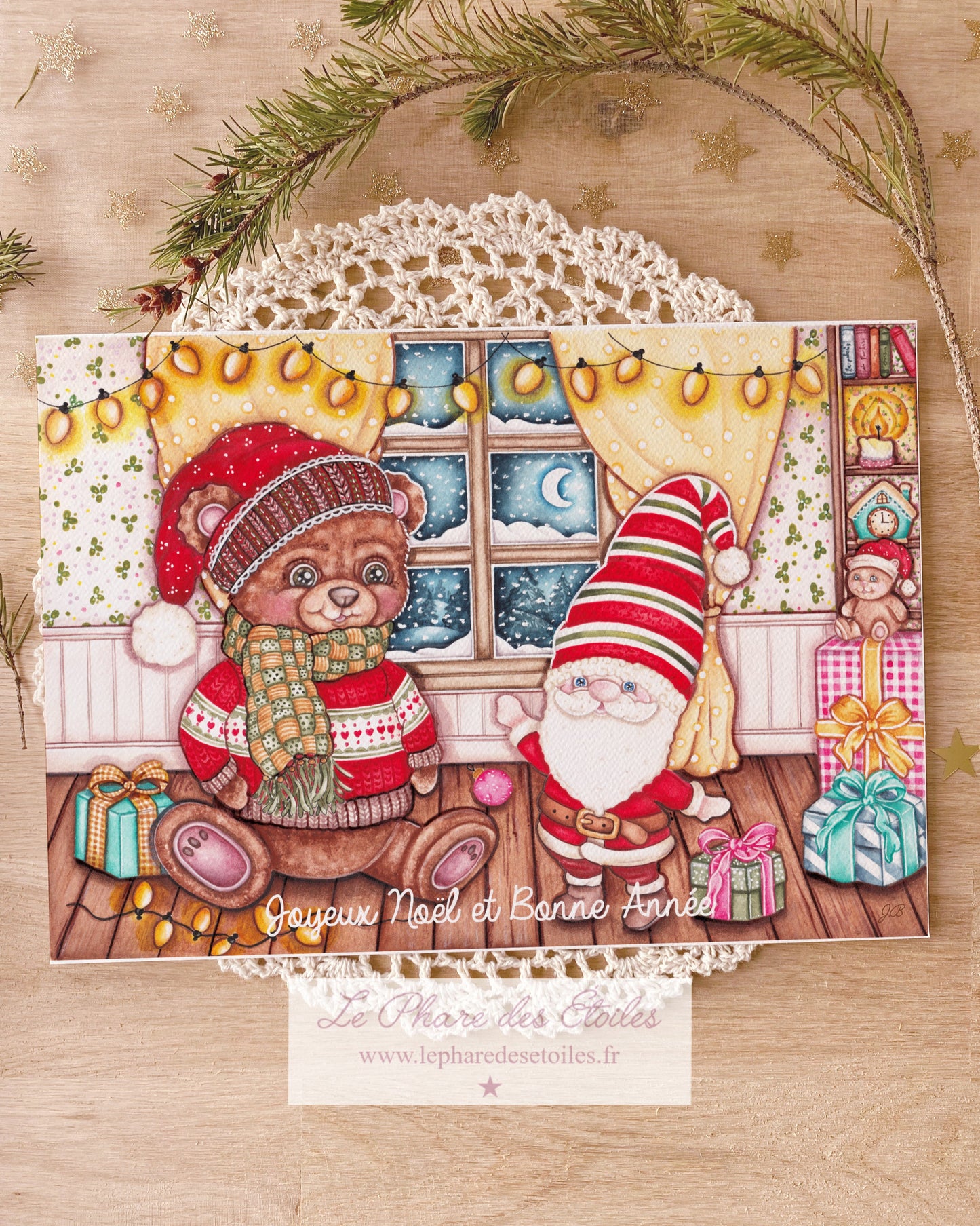 Jour de Noël | Carte de Vœux + Enveloppe -30%