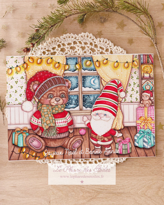 Jour de Noël | Carte de Vœux + Enveloppe -30%