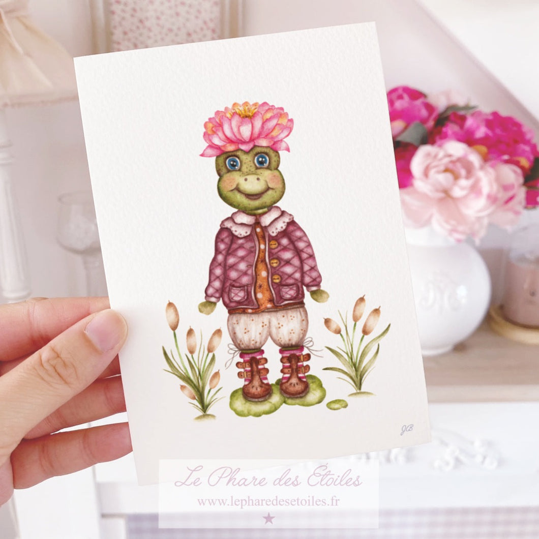 Joséphine la Grenouille | Carte Illustrée