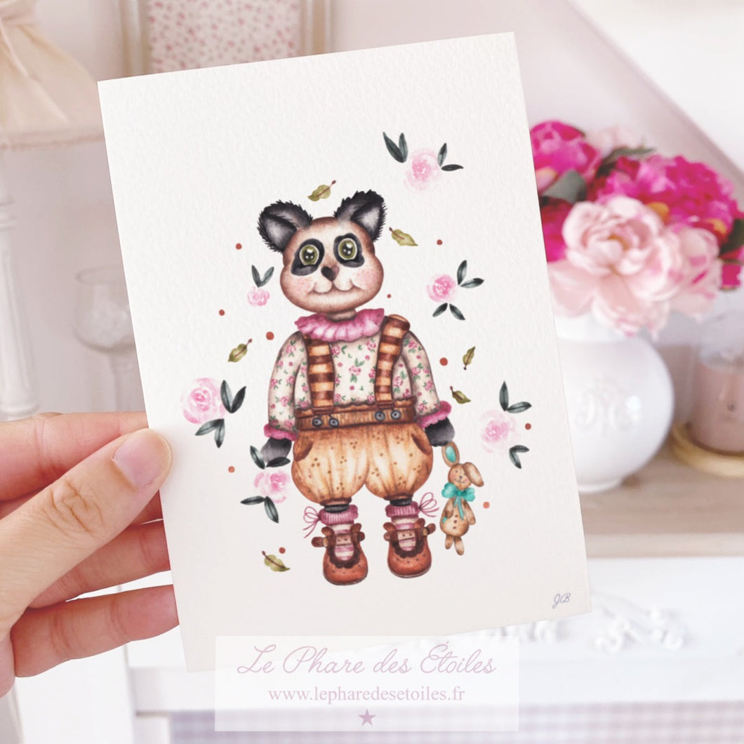 Rosie le Panda | Carte Illustrée