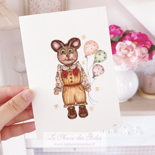 Lisette la Souris | Carte Illustrée -30%