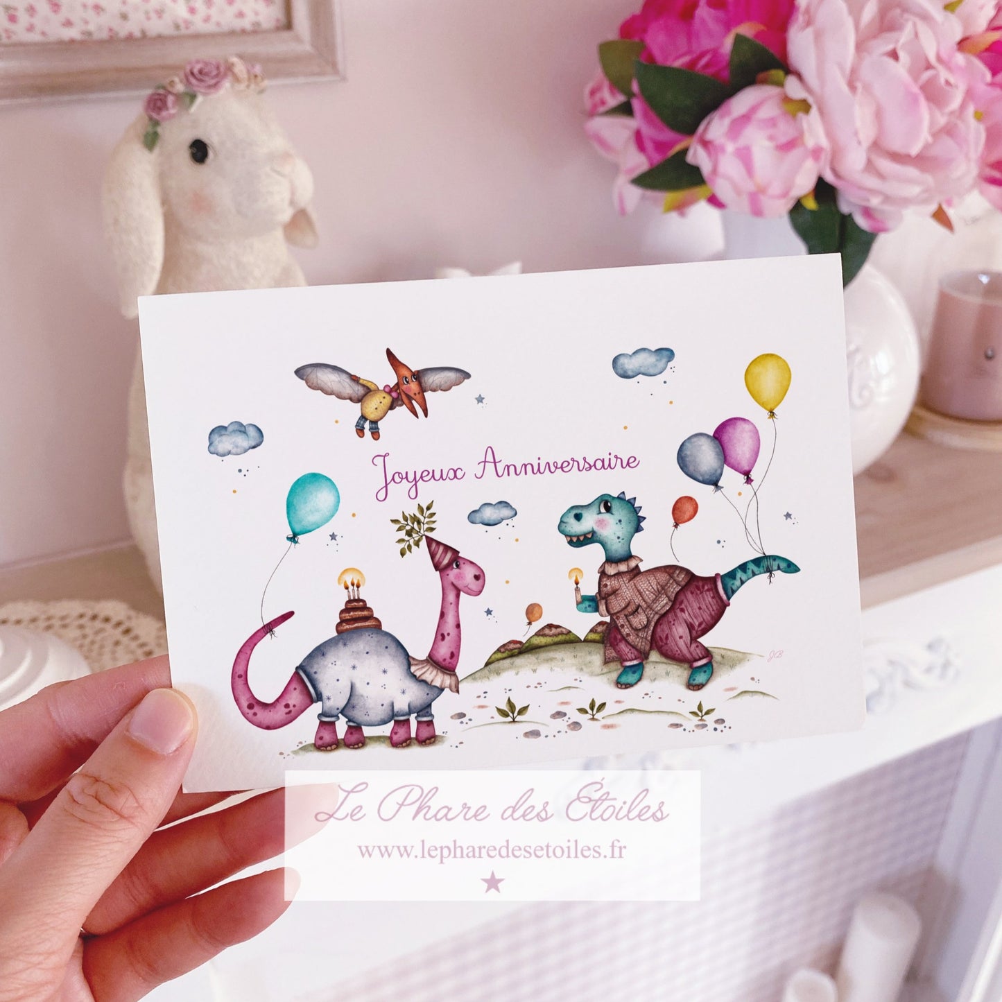 Les Dinosaures - Carte Joyeux Anniversaire