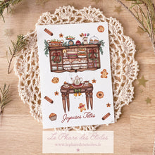 Charger l&#39;image dans la galerie, Carte de Vœux, goûter de noël www.lepharedesetoiles.fr 
