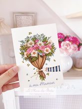 Charger l&#39;image dans la galerie, carte illustrée à l&#39;aquarelle bonne fête maman www.lephardesetoiles.fr
