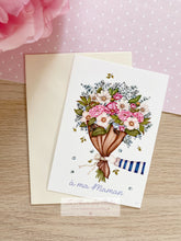Charger l&#39;image dans la galerie, carte illustrée à l&#39;aquarelle bonne fête maman www.lephardesetoiles.fr
