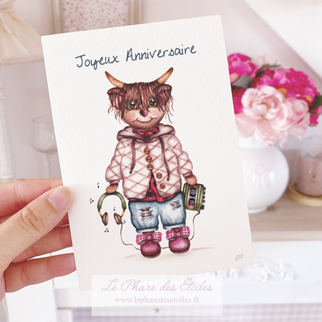 Marcel le Yack | Carte Joyeux Anniversaire