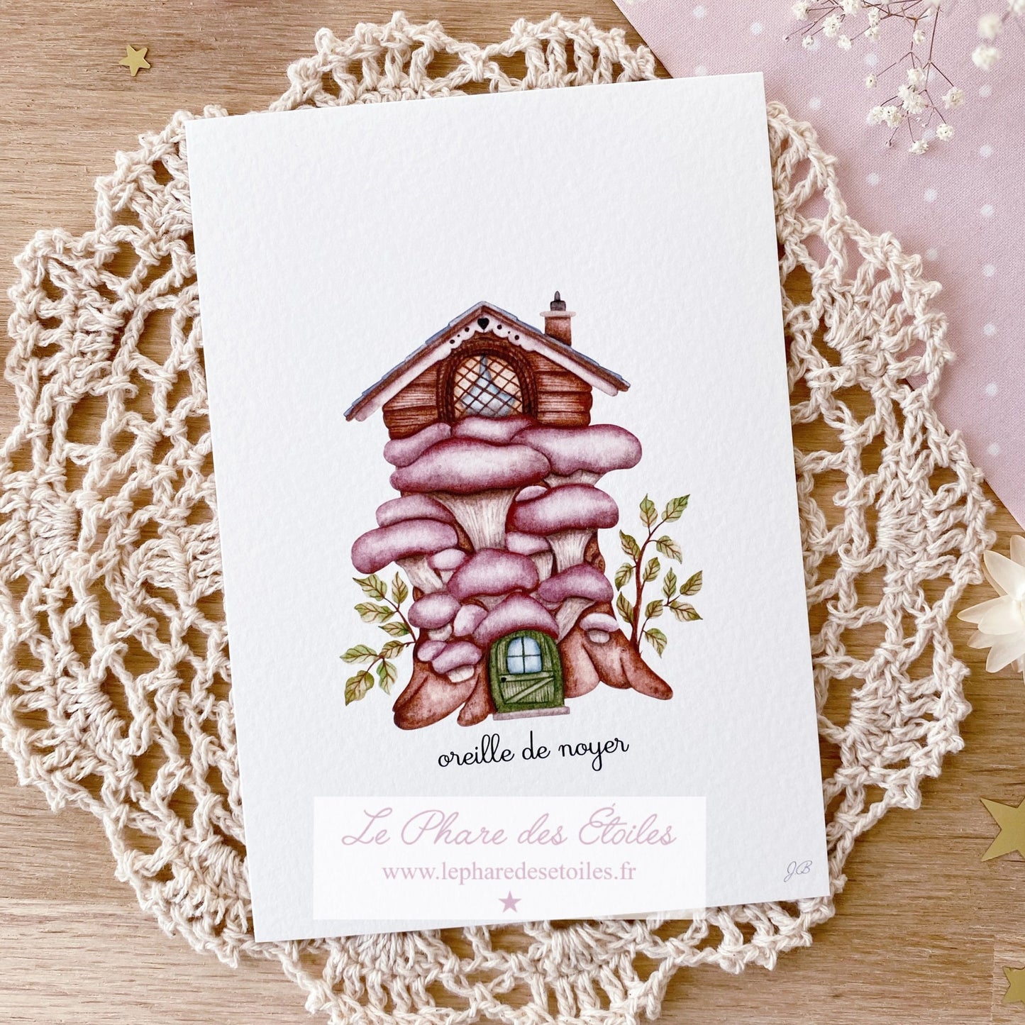 Oreille de Noyer  | Carte Illustrée