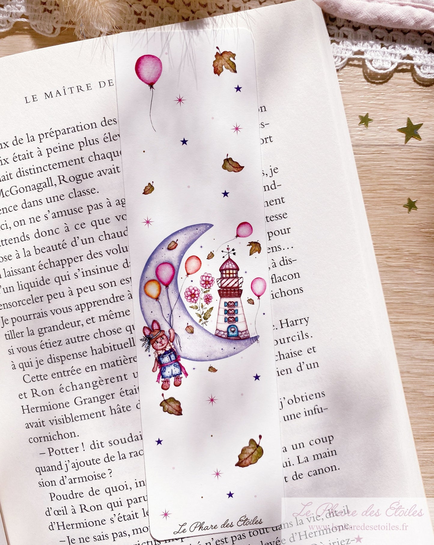 Marque-Pages illustré à l'aquarelle. www.lepharedesetoiles.fr