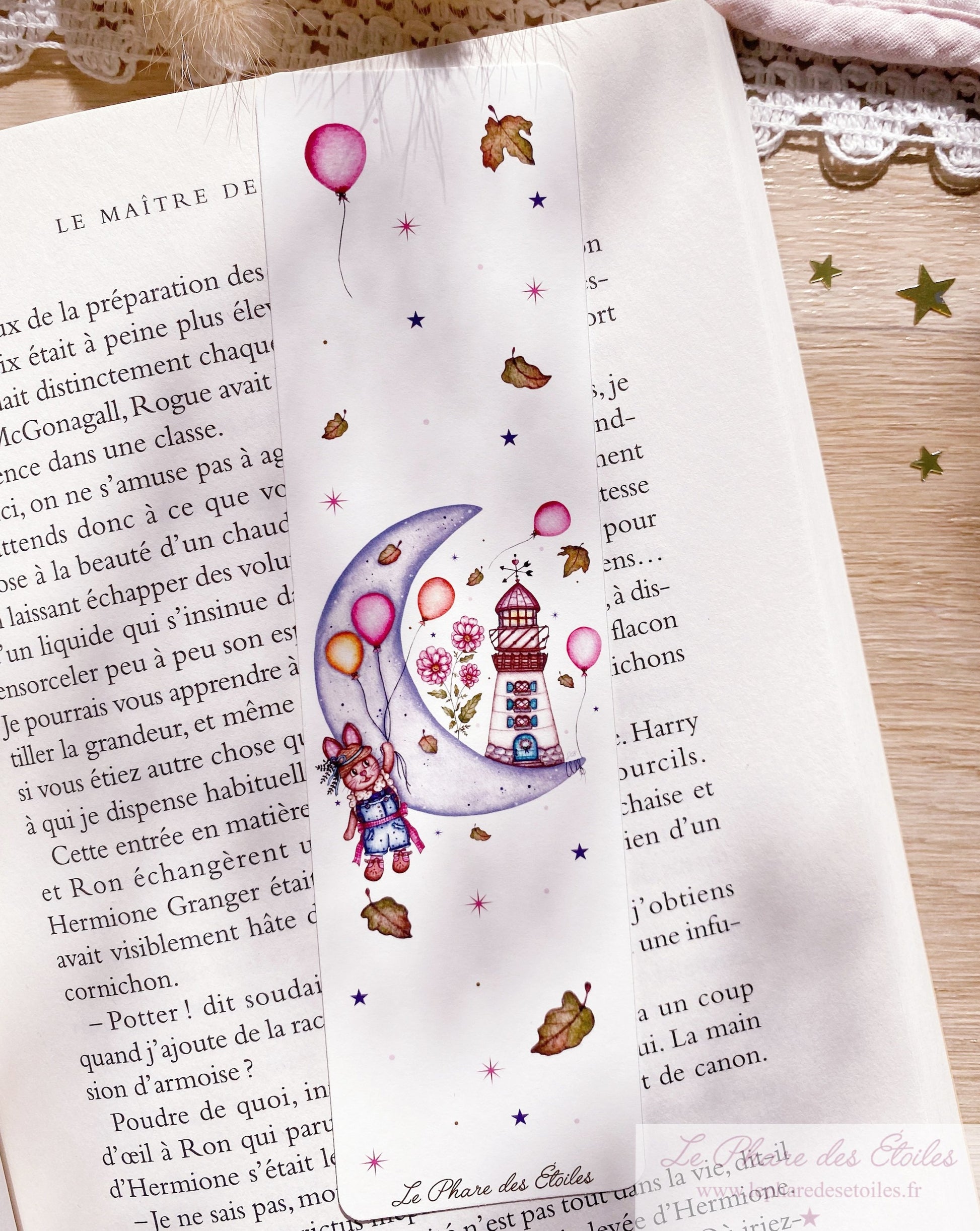 Marque-Pages illustré à l'aquarelle. www.lepharedesetoiles.fr