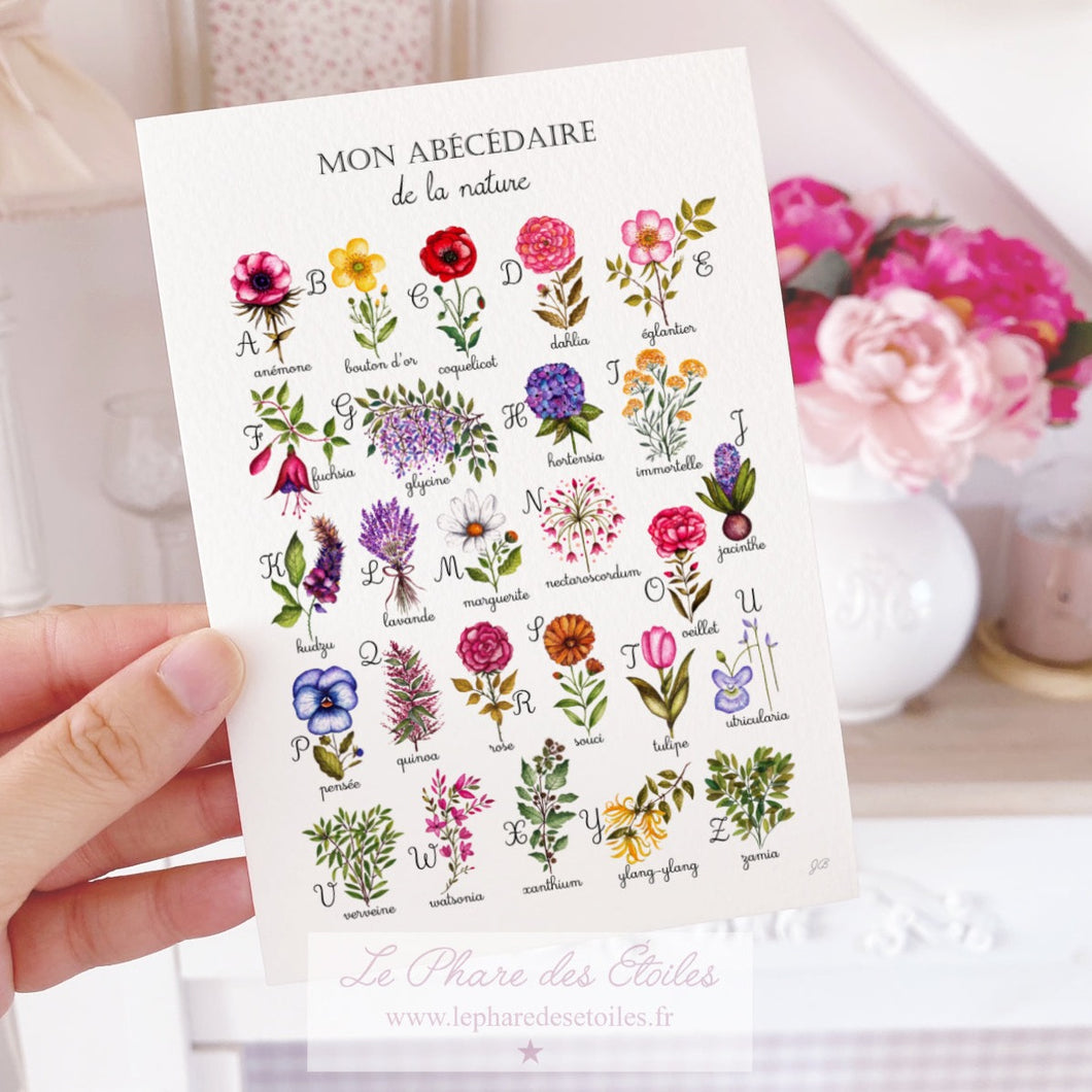 Mon Abécédaire de la Nature | Carte Illustrée