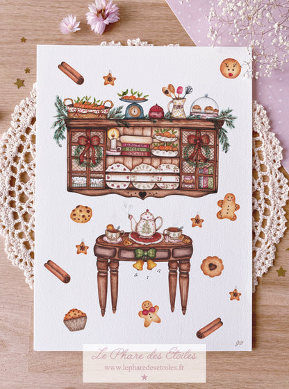 illustration de Noël www.lepharedesetoiles.fr